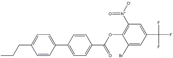  2-bromo-6-nitro-4-(trifluoromethyl)phenyl 4'-propyl[1,1'-biphenyl]-4-carboxylate