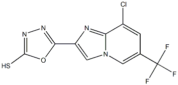 5-[8-chloro-6-(trifluoromethyl)imidazo[1,2-a]pyridin-2-yl]-1,3,4-oxadiazole-2-thiol