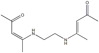 4-({2-[(1-methyl-3-oxobut-1-enyl)amino]ethyl}amino)pent-3-en-2-one Structure