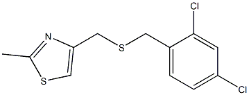 4-{[(2,4-dichlorobenzyl)thio]methyl}-2-methyl-1,3-thiazole,,结构式