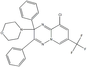 4-[9-chloro-2,3-diphenyl-7-(trifluoromethyl)-2H-pyrido[1,2-b][1,2,4]triazin -2-yl]morpholine