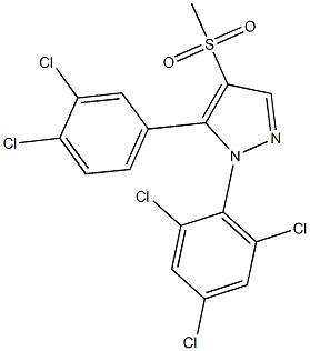 5-(3,4-dichlorophenyl)-4-(methylsulfonyl)-1-(2,4,6-trichlorophenyl)-1H-pyrazole