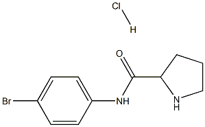 N-(4-bromophenyl)pyrrolidine-2-carboxamide hydrochloride Structure