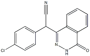 4-(P-chloro-l-cyanobenzyl)-(2H)-phthalazinone,,结构式