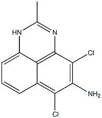 5-Amino-4,6-dichloro-2-methyl primidine,,结构式