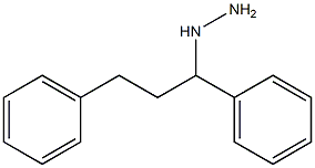 (1,3-diphenylpropyl)hydrazine 化学構造式