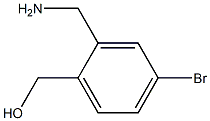 (2-(aminomethyl)-4-bromophenyl)methanol Structure