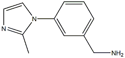 (3-(2-methyl-1H-imidazol-1-yl)phenyl)methanamine Structure