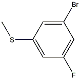(3-bromo-5-fluorophenyl)(methyl)sulfane,,结构式