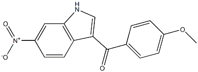 (4-methoxyphenyl)(6-nitro-1H-indol-3-yl)methanone Structure