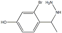 3-bromo-4-(1-hydrazinylethyl)phenol|