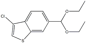 3-chloro-6-(diethoxymethyl)benzo[b]thiophene Struktur