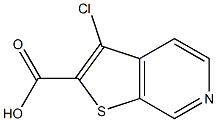 3-chlorothieno[2,3-c]pyridine-2-carboxylic acid Structure