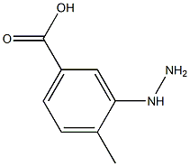 3-hydrazinyl-4-methylbenzoic acid Structure