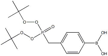 4-((di-tert-butoxyphosphoryl)methyl)phenylboronic acid Structure