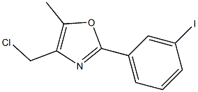 4-(CHLOROMETHYL)-2-(3-IODOPHENYL)-5-METHYLOXAZOLE Struktur