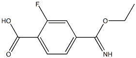 4-(ethoxy(imino)methyl)-2-fluorobenzoic acid,,结构式