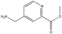 4-Aminomethyl-pyridine-2-carboxylic acid methyl ester,,结构式