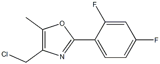 4-CHLOROMETHYL-2-(2,4-DIFLUORO-PHENYL)-5-METHYL-OXAZOLE 结构式