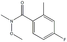 4-fluoro-N-methoxy-N,2-dimethylbenzamide Structure