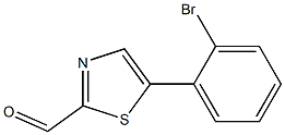 5-(2-bromophenyl)thiazole-2-carbaldehyde,,结构式