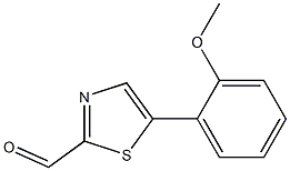 5-(2-methoxyphenyl)thiazole-2-carbaldehyde 化学構造式