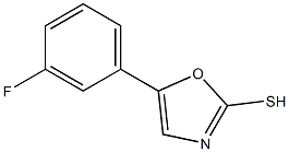 5-(3-FLUOROPHENYL)-1,3-OXAZOLE-2-THIOL 结构式