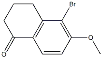 5-bromo-3,4-dihydro-6-methoxynaphthalen-1(2H)-one Structure