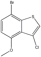 7-bromo-3-chloro-4-methoxybenzo[b]thiophene Structure