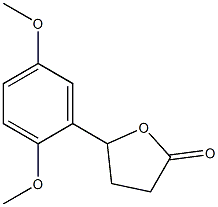 dihydro-5-(2,5-dimethoxyphenyl)furan-2(3H)-one Structure
