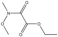 ethyl 2-(methoxy(methyl)amino)-2-oxoacetate Struktur