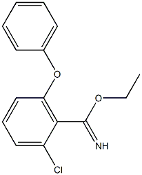 ethyl 2-chloro-6-phenoxybenzylimidate Structure