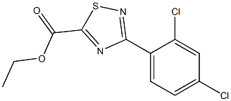 ethyl 3-(2,4-dichlorophenyl)-1,2,4-thiadiazole-5-carboxylate Structure