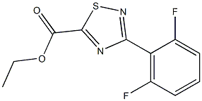 ethyl 3-(2,6-difluorophenyl)-1,2,4-thiadiazole-5-carboxylate Structure