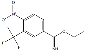 ethyl 3-(trifluoromethyl)-4-nitrobenzoimidate 化学構造式