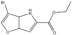 ethyl 3-bromo-4,6a-dihydro-3aH-furo[3,2-b]pyrrole-5-carboxylate Structure