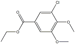 ethyl 3-chloro-4,5-dimethoxybenzoate Struktur