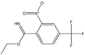 ethyl 4-(trifluoromethyl)-2-nitrobenzoimidate,,结构式