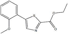 ethyl 5-(2-methoxyphenyl)thiazole-2-carboxylate 化学構造式