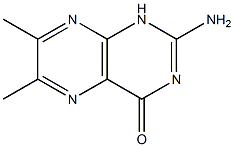 2-amino-6,7-dimethyl-1H-pteridin-4-one 结构式