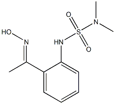 ({2-[1-(hydroxyimino)ethyl]phenyl}sulfamoyl)dimethylamine Structure