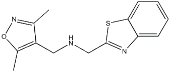 (1,3-benzothiazol-2-ylmethyl)[(3,5-dimethyl-1,2-oxazol-4-yl)methyl]amine