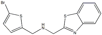 (1,3-benzothiazol-2-ylmethyl)[(5-bromothiophen-2-yl)methyl]amine