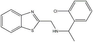 (1,3-benzothiazol-2-ylmethyl)[1-(2-chlorophenyl)ethyl]amine|