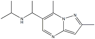  (1-{2,7-dimethylpyrazolo[1,5-a]pyrimidin-6-yl}ethyl)(propan-2-yl)amine