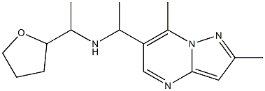 (1-{2,7-dimethylpyrazolo[1,5-a]pyrimidin-6-yl}ethyl)[1-(oxolan-2-yl)ethyl]amine