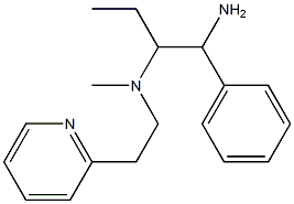 (1-amino-1-phenylbutan-2-yl)(methyl)[2-(pyridin-2-yl)ethyl]amine Structure