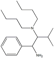 (1-amino-3-methyl-1-phenylbutan-2-yl)dibutylamine Struktur
