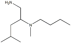 (1-amino-4-methylpentan-2-yl)(butyl)methylamine Structure