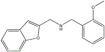 (1-benzofuran-2-ylmethyl)[(2-methoxyphenyl)methyl]amine 化学構造式